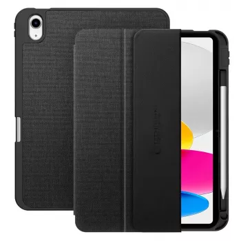 Tech-Protect SC Pen Canvas Folio Case, skirtas iPad 10.9 inch (10 kartos, 2022) ir iPad 11 inch (11 kartos, 2025) - Juoda