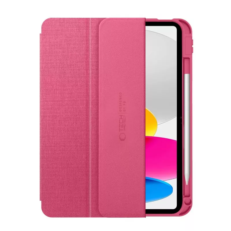 Tech-Protect SC Pen Canvas Folio Case iPad 10.9 inch (10th Gen 2022) / iPad Air 4/5 / iPad Pro 11 inch (1st-4th Gen) - Magenta Bloom