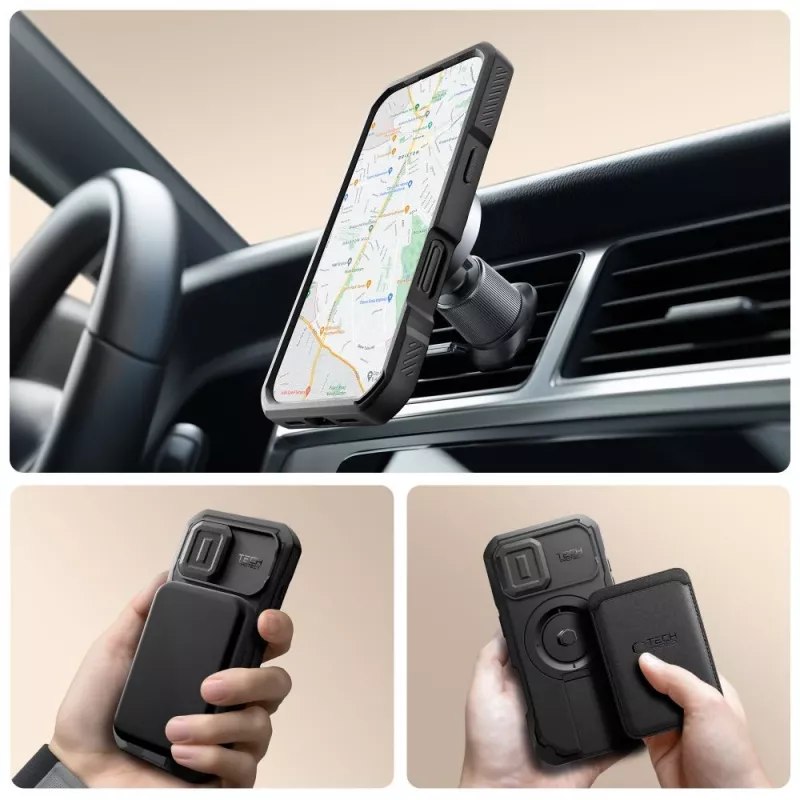 TECH-PROTECT KEVLAR MAGSAFE IPHONE 17 BLACK