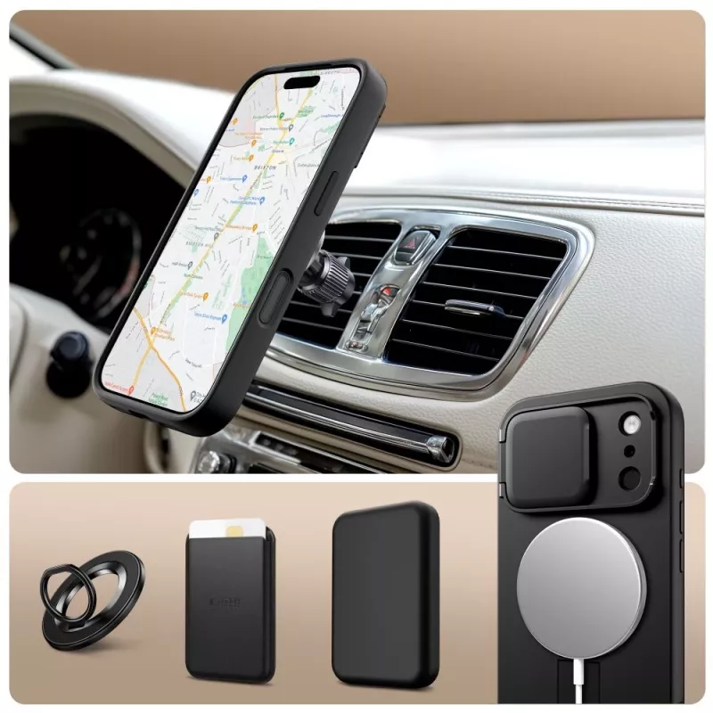 TECH-PROTECT KEVLAR AURA MAGSAFE IPHONE 17 PRO BLACK