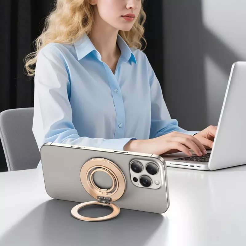 TECH-PROTECT MMR600 Magnetinis MagSafe Telefono Žiedas Satino Aukso Spalvos