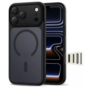 TECH-PROTECT MagPeak MagSafe Case, iPhone 17 Pro Max, Matinė Juoda