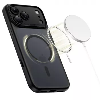 TECH-PROTECT MagPeak MagSafe Case, iPhone 17 Pro Max, Matinė Juoda