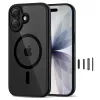 TECH-PROTECT MAGPEAK Magsafe CC iPhone 17 Black/Clear