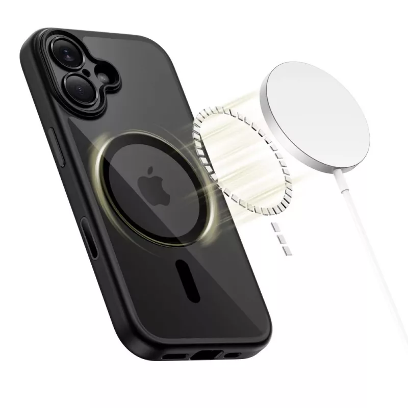 TECH-PROTECT MAGPEAK Magsafe CC iPhone 17 Black/Clear