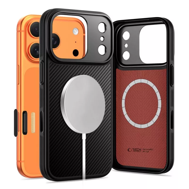 TECH-PROTECT KEVLAR ARAMID CC MAGSAFE IPHONE 17 PRO MAX BLACK