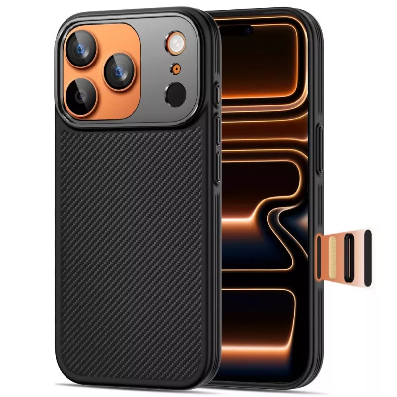 TECH-PROTECT KEVLAR ARAMID CC MAGSAFE IPHONE 17 PRO MAX BLACK