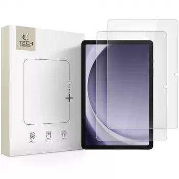 TECH-PROTECT Glass Fit+ 2-Pack Apsauginis Stiklas Samsung Galaxy Tab A9+ / A11+ Plus 11.0 colių (SM-X210/X215/X216/X230/X235/X236) Skaidrus