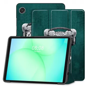 Tech-Protect Smart Case, skirta Samsung Galaxy Tab A9 8.7 colių SM-X110/X115/X117 – katės dizainas