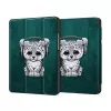 Tech-Protect Smart Case, skirta Samsung Galaxy Tab A9 8.7 colių SM-X110/X115/X117 – katės dizainas