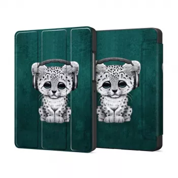 Tech-Protect Smart Case, skirta Samsung Galaxy Tab A9 8.7 colių SM-X110/X115/X117 – katės dizainas