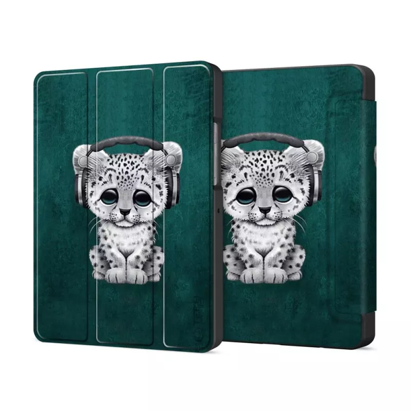 Tech-Protect Smart Case, skirta Samsung Galaxy Tab A9 8.7 colių SM-X110/X115/X117 – katės dizainas