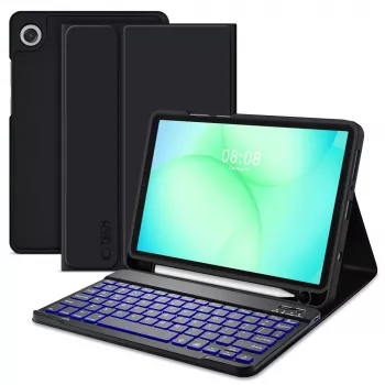 Tech-Protect SC PEN + KB Dėklas Samsung Galaxy Tab A9 / A11 8.7 inch X110 / X115 / X133 / X135, Juodas