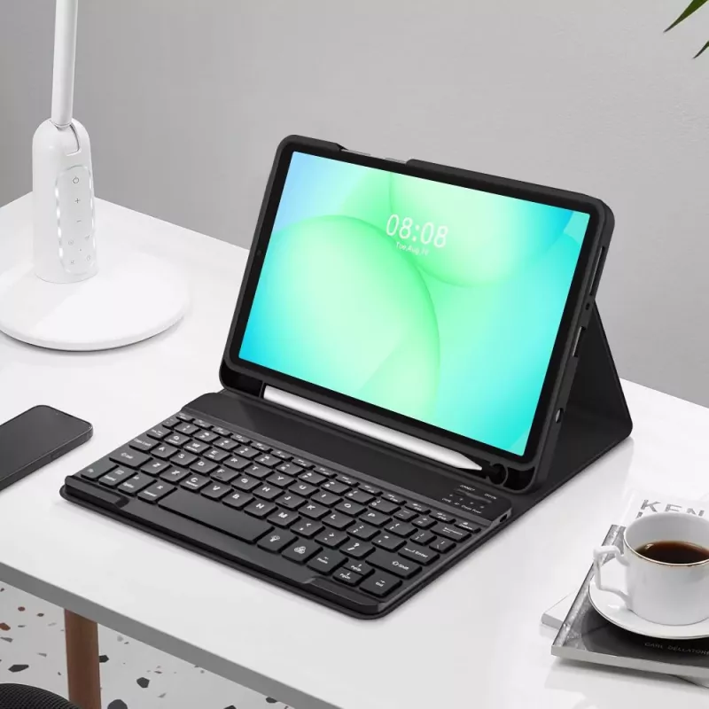 Tech-Protect SC PEN + KB Dėklas Samsung Galaxy Tab A9 / A11 8.7 inch X110 / X115 / X133 / X135, Juodas