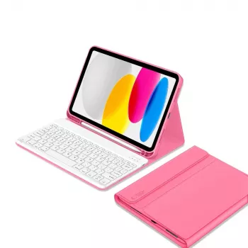 Tech-Protect SC Pen + Keyboard Case iPad 10,9 colio (10-os kartos, 2022) / 11 colio (2025) - Magenta