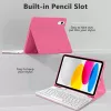 Tech-Protect SC Pen + Keyboard Case iPad 10,9 colio (10-os kartos, 2022) / 11 colio (2025) - Magenta