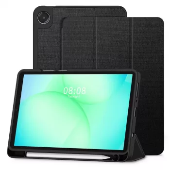 Tech-Protect SC PEN Canvas Case, Samsung Galaxy Tab A9/A11 8.7 inch X110/X115/X133/X135, juoda