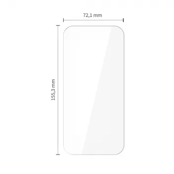 TECH-PROTECT Grūdinto stiklo ekrano apsauga 10 vnt. paketas, skirta Apple iPhone 15 Pro Max, skaidri