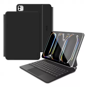 Tech-Protect SC Magnetic + Keyboard Case, skirtas iPad Pro 13 inch 7/8 2024-2025, juoda