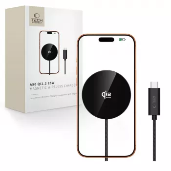 TECH-PROTECT A50 Magnetic MagSafe Wireless Charger 25W Qi2.2 Black