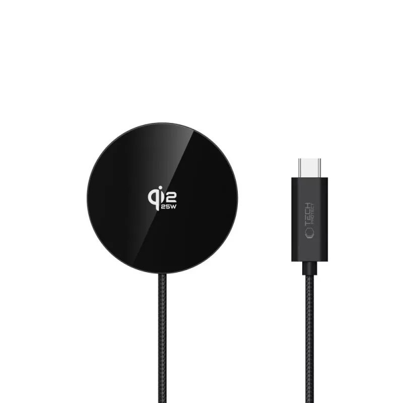TECH-PROTECT A50 Magnetic MagSafe Wireless Charger 25W Qi2.2 Black