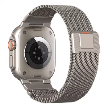 Tech-Protect Milano Vanguard for Apple Watch 8 / 9 / 10 / 11 / SE / Ultra (44 / 45 / 46 / 49 mm) Silver