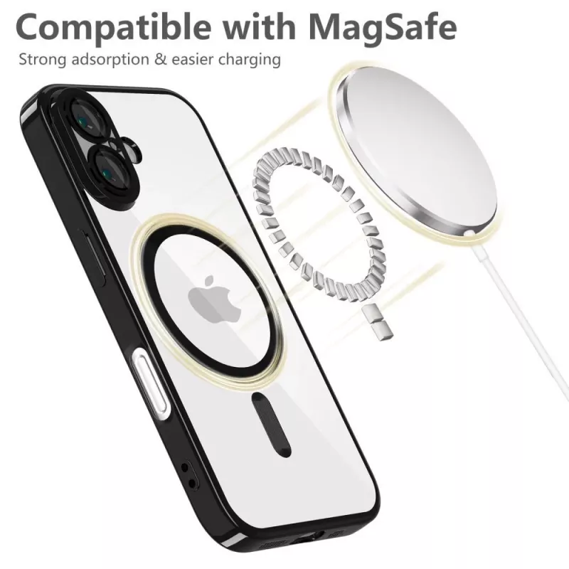Tech-Protect MagFlex MagSafe iPhone 16E Shiny Black
