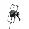 TECH-PROTECT MM15W-V5 Magnetinis MagSafe Stabilus Ventiliatoriaus Laikiklis Automobiliui Belaidis Įkroviklis 15W Juodas/Juodas