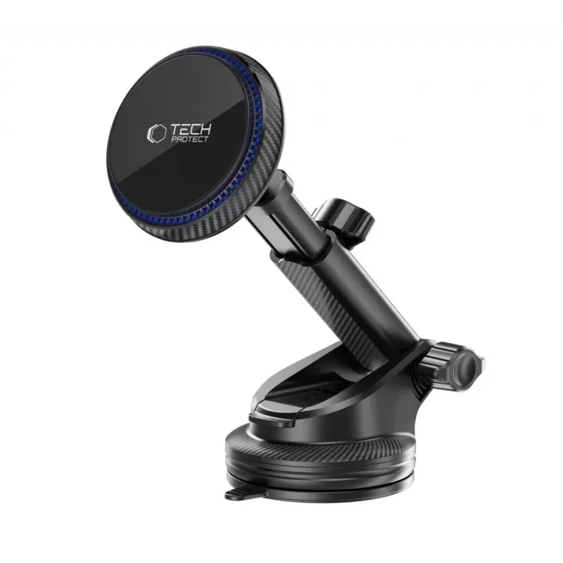 TECH-PROTECT MM15W-V4 Magnetic MagSafe Dashboard & Vent Car Mount Wireless Charger 15W Black