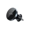 TECH-PROTECT MM15W-V5 Magnetinis MagSafe CD ir ventiliacijos automobilinis laikiklis su belaidžiu įkrovikliu 15W Juoda