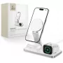 TECH-PROTECT QI15W-A47 3-in-1 Magnetic MagSafe Wireless Charger White