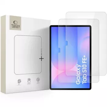 Tech-Protect Glass Fit+ grūdinto stiklo apsauginė plėvelė, skirta Samsung Galaxy Tab S10 FE+ 13.1 X620 / X626B – Skaidri – 2 vnt. pakuotė