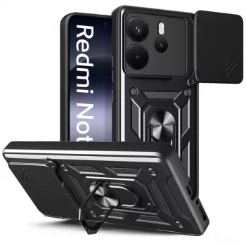 Tech-Protect Camshield Pro Dėklas, skirtas Xiaomi Redmi Note 14 4G, Matine Juoda