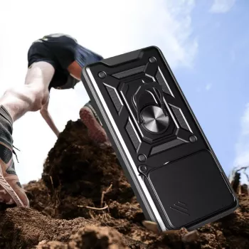 Tech-Protect Camshield Pro Dėklas, skirtas Xiaomi Redmi Note 14 4G, Matine Juoda