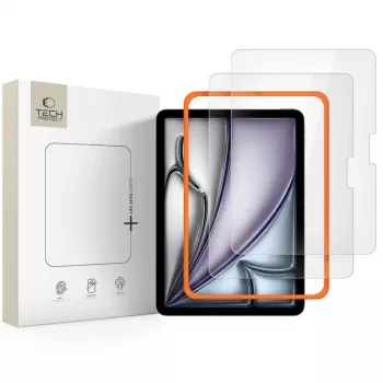 TECH-PROTECT Easy Set+ 2-Pack Tempered Glass Screen Protector for iPad Air 11 inch 6/7/8 (2024-2026) Clear