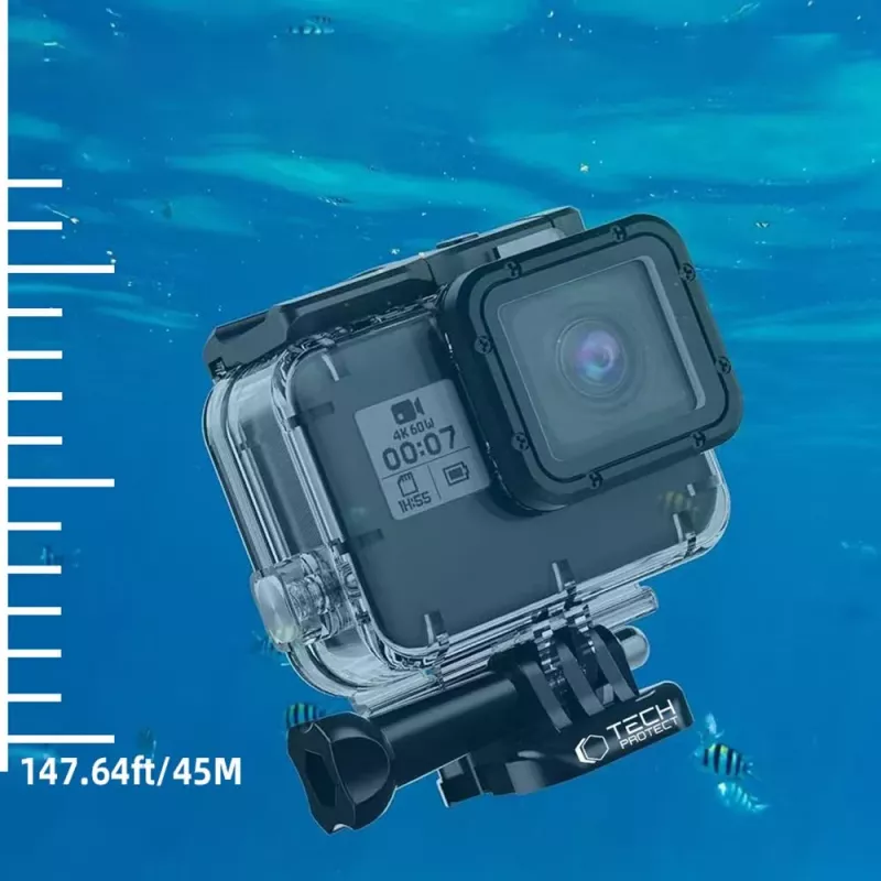 TECH-PROTECT GA200 Waterproof Case for GoPro Hero 5 / 6 / 7 Clear