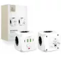 TECH-PROTECT PCL3X4 Power Strip 3 Schuko Sockets 2 USB-A 2 USB-C 2m White