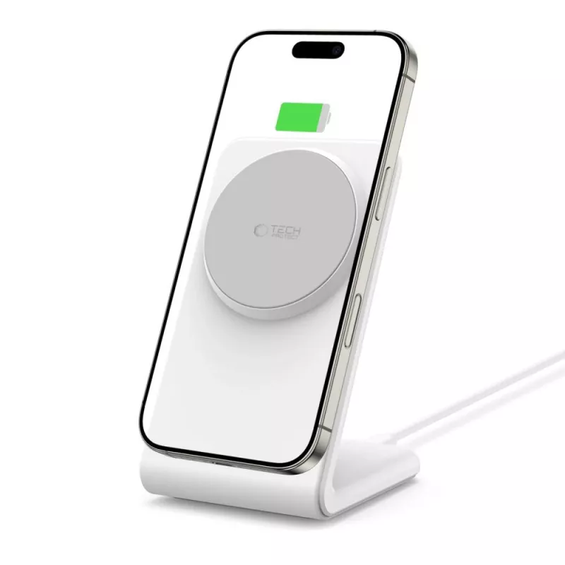 TECH-PROTECT QI15W-A38 Magnetic MagSafe Wireless Charger White