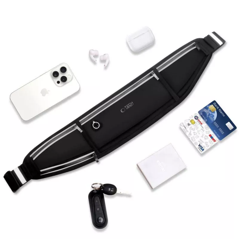 TECH-PROTECT M3 Universal Sport Waist Bag Black
