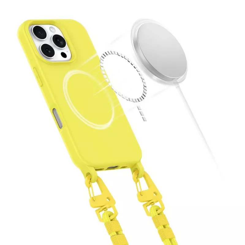 Tech-Protect Magnecklace MagSafe Dėklas iPhone 16 Pro Max, Geltona