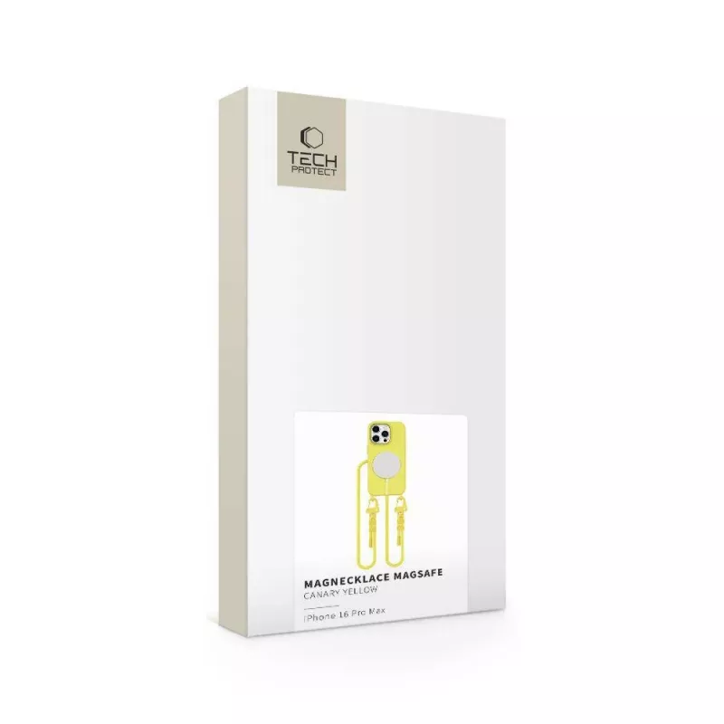 Tech-Protect Magnecklace MagSafe Dėklas iPhone 16 Pro Max, Geltona