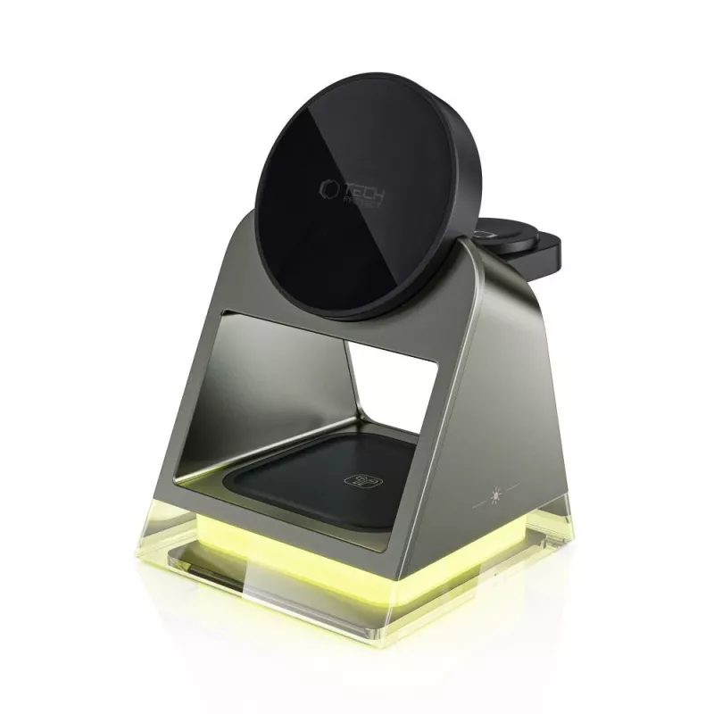 Tech-Protect QI15W-A43 3IN1 MagSafe Wireless Charging Station Black