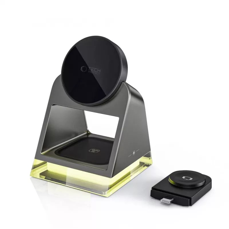 Tech-Protect QI15W-A43 3IN1 MagSafe Wireless Charging Station Black