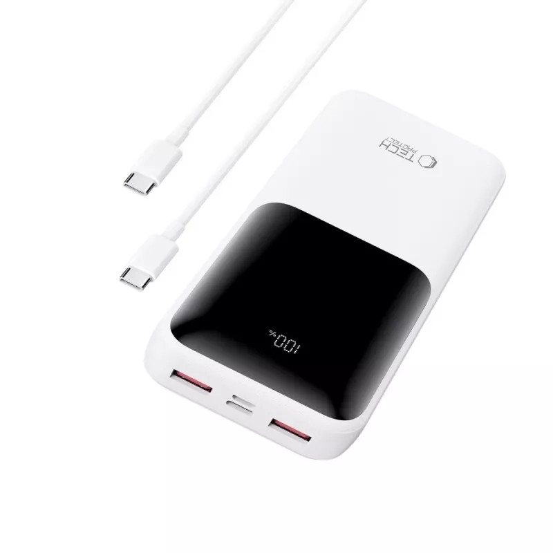 TECH-PROTECT PB02 Power Bank 20000mAh 22.5W Baltas