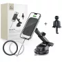 TECH-PROTECT MM15W-V9 Magnetic MagSafe Dashboard & Vent Car Mount Wireless Charger 15W Black