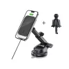 TECH-PROTECT MM15W-V9 Magnetic MagSafe Dashboard & Vent Car Mount Wireless Charger 15W Black