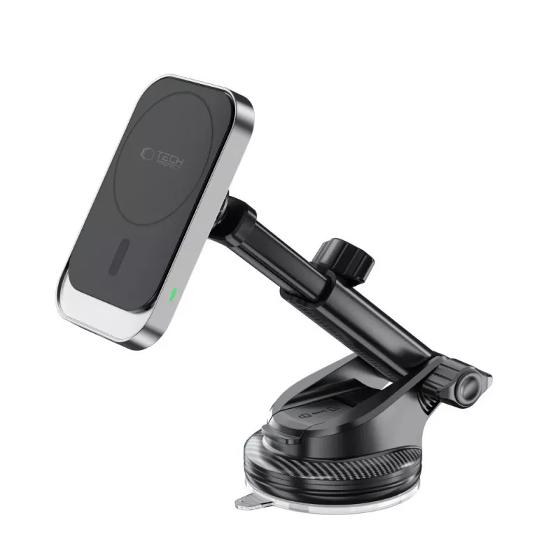 TECH-PROTECT MM15W-V9 Magnetic MagSafe Dashboard & Vent Car Mount Wireless Charger 15W Black