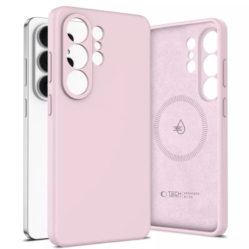 Tech-Protect Silicone MagSafe Case for Samsung Galaxy S26 Ultra Pink Pearl