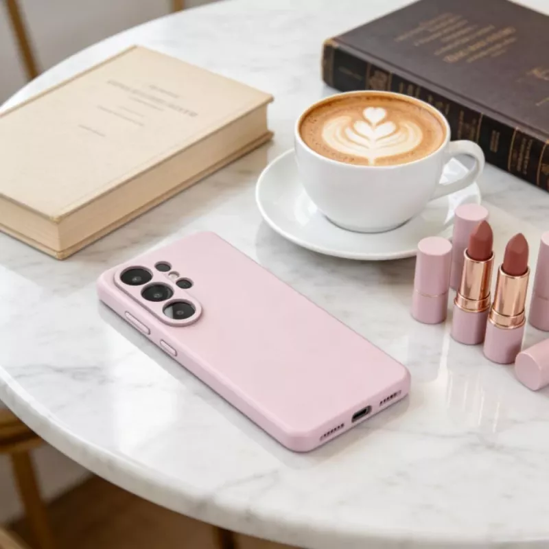 Tech-Protect Silicone MagSafe Case for Samsung Galaxy S26 Ultra Pink Pearl