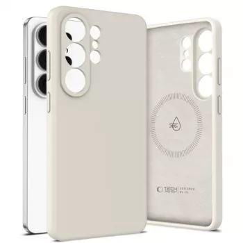 Tech-Protect Silicone MagSafe Case for Samsung Galaxy S26 Ultra - Cosmic Latte